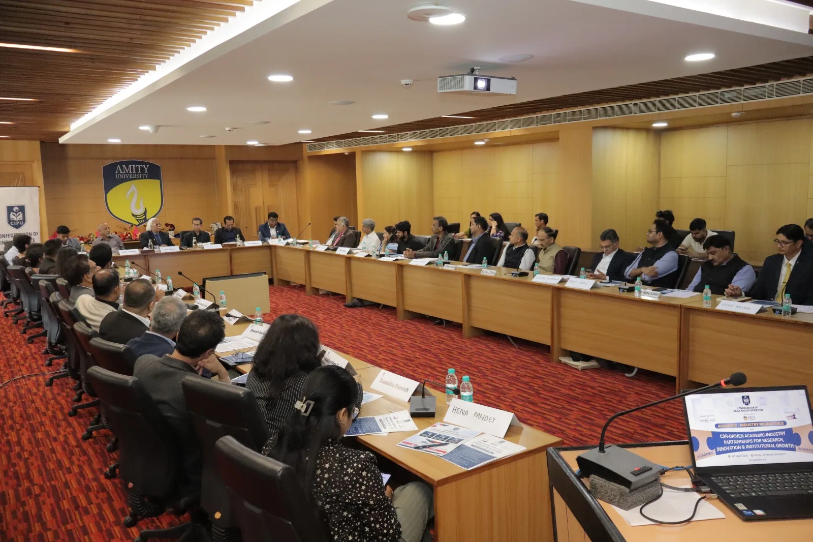 CIPU Academia-Industry Roundtable - Dignitaries on Stage