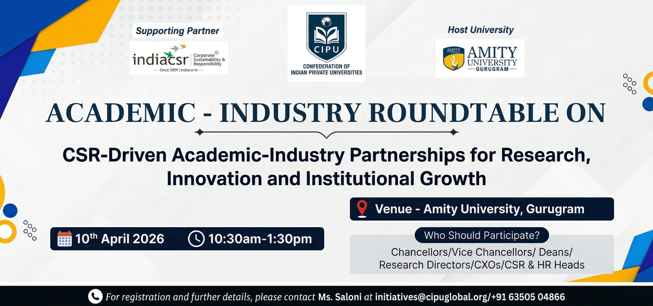 Academic-Industry Roundtable on CSR-Driven Partnerships