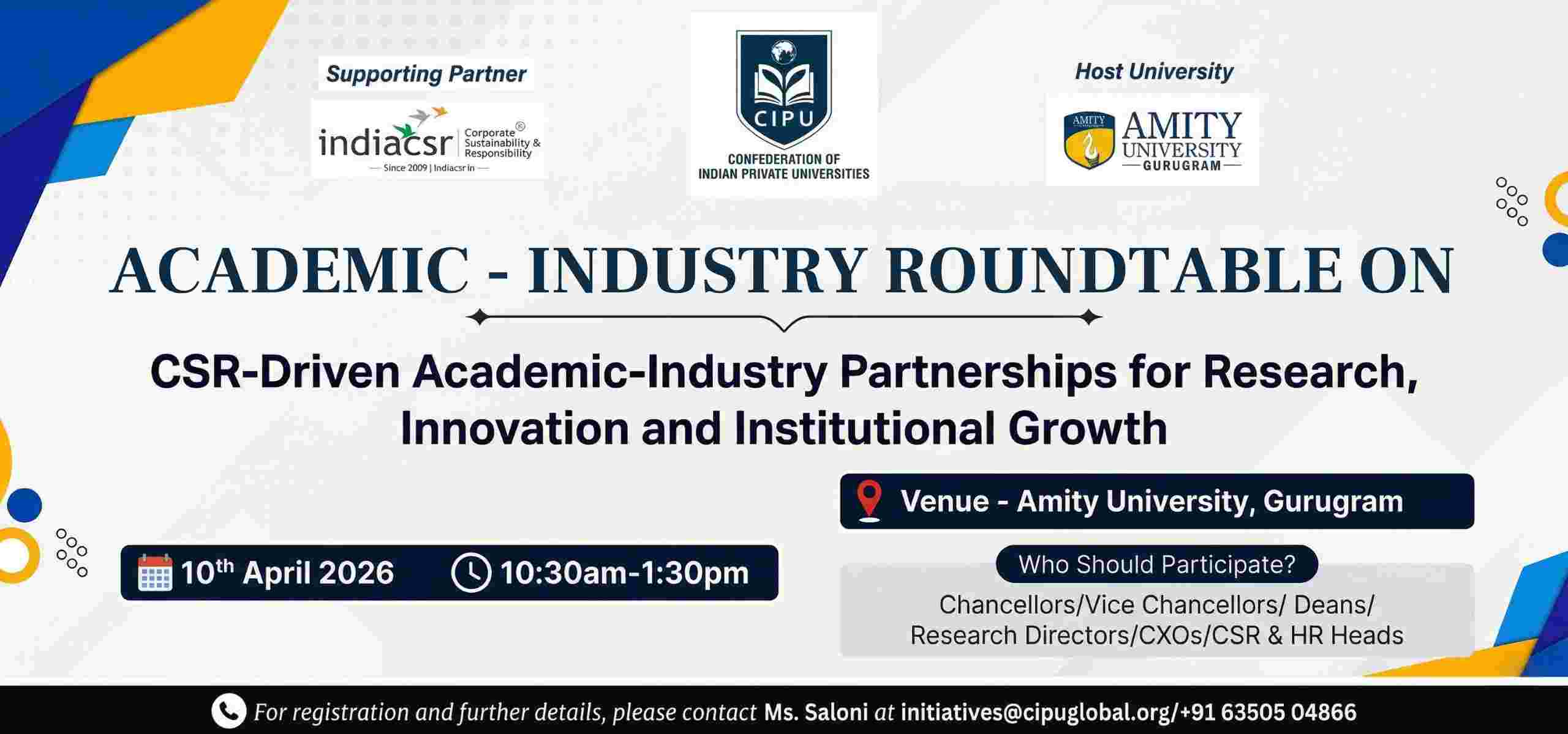 Academic Industry Roundtable