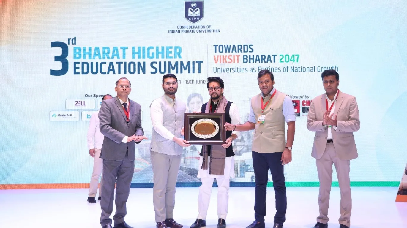 The Inaugural Session featured Prof. (Dr.) Raviraja Seetharam, Mr. Deepinder Singh Sandhu, Shri. Anurag Singh Thakur, Dr. Rahul V. Karad, and Mr. R. Karthik, marking a memorable beginning with the felicitation of the Chief Guest and visionary addresses on the future of higher education.