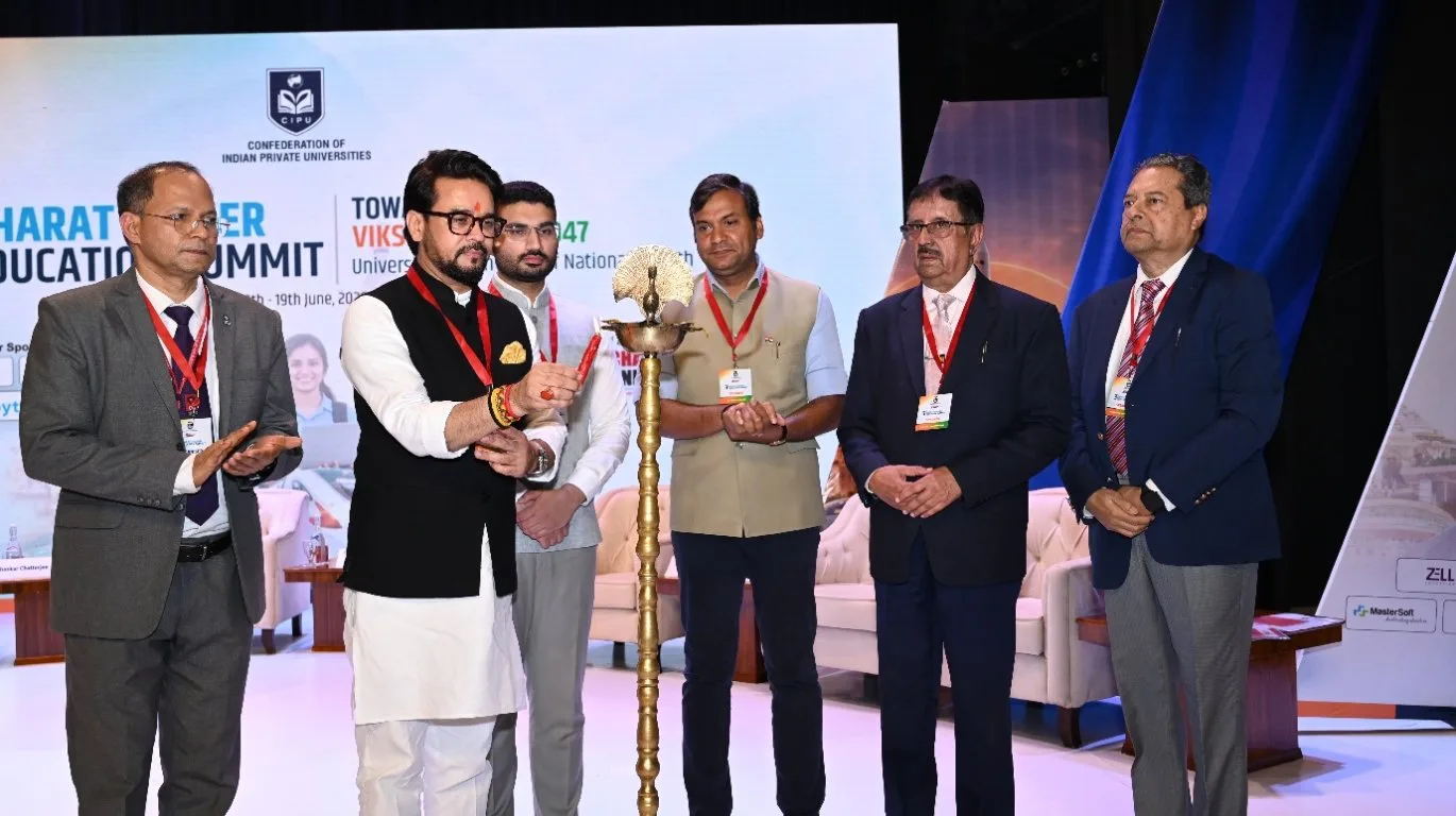 The 3rd Bharat Higher Education Summit (3rd BHES) 2026 was inaugurated by distinguished dignitaries Prof. (Dr.) Raviraja Seetharam, Shri Anurag Singh Thakur, Dr. Deepinder Singh Sandhu, Dr. Rahul V. Karad, Dr. Gopal Pathak, and Mr. Bhaskar Chatterjee, marking the beginning of insightful deliberations on the future of higher education in India.
