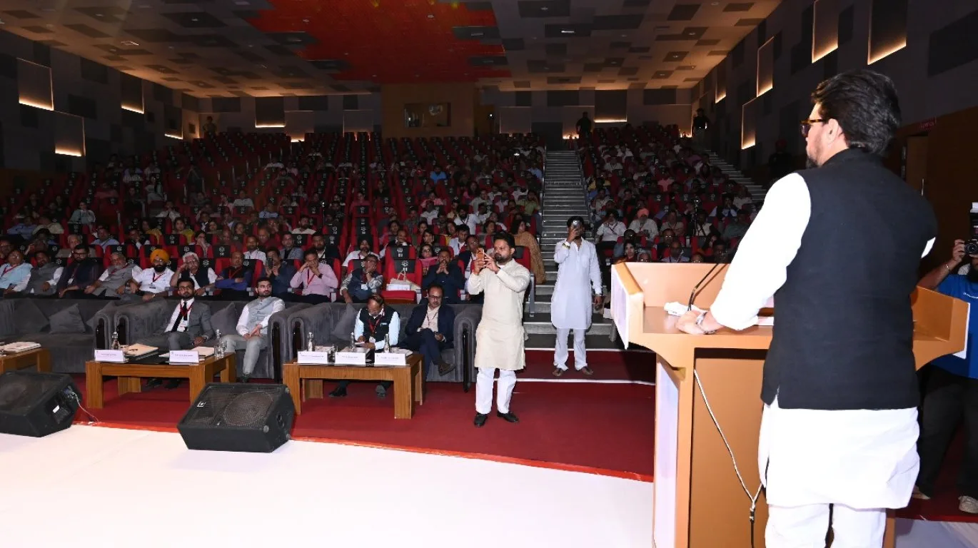 An inspiring Chief Guest Address by Shri. Anurag Singh Thakur, emphasizing innovation, excellence, and the future of higher education.