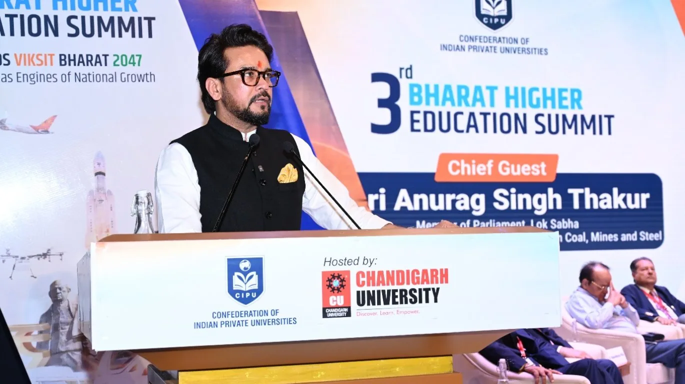 Chief Guest Address was delivered by Shri. Anurag Singh Thakur, Member of Parliament, Lok Sabha & Chairman, Parliament Standing Committee on Coal, Mines & Steel & Former Union Minister for I&B & Youth Affairs & Sports.