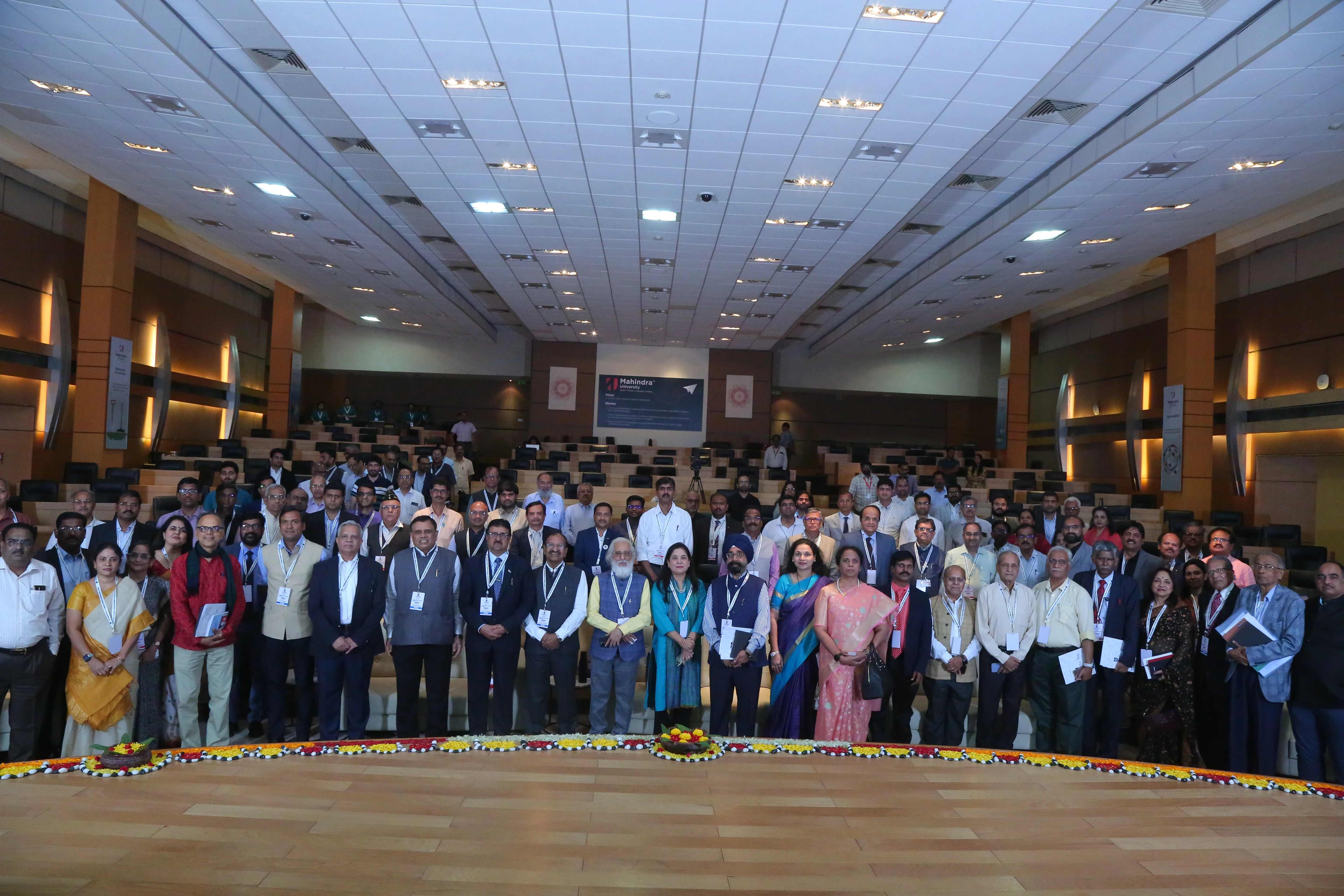 Academic leaders from across India at the Inaugural Session of the Bharat Higher Education Summit 2025, 23 and 24 April 2025, Mahindra University, Hyderabad.