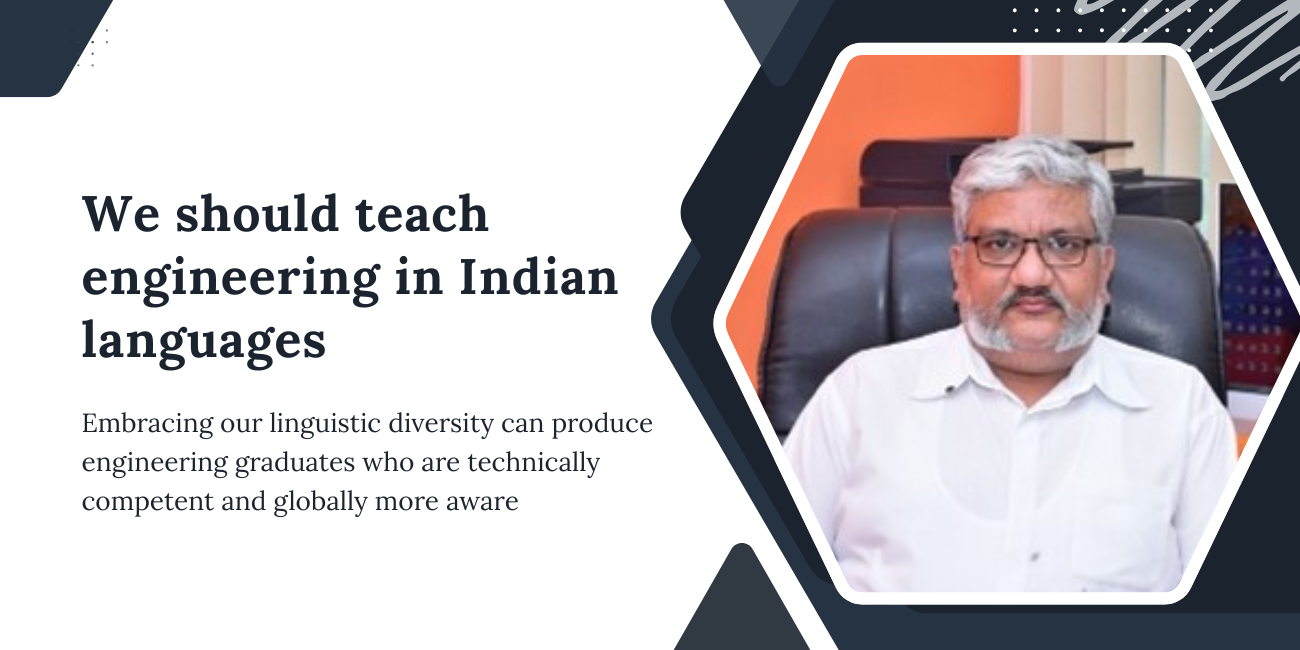 We should teach engineering in Indian languages